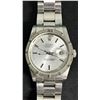 Image 2 : SILVER ONE-TONE ROLEX OYSTER PERPETUAL DATEJUST WATCH: REFERENCE #16610 - *REPLICA*