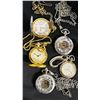Image 5 : ASSORTED WATCHES & STOP WATCHES INCLUDING: STOKES DESK STAND CLOCK, SKELETON POCKET WATCHES, SWANK