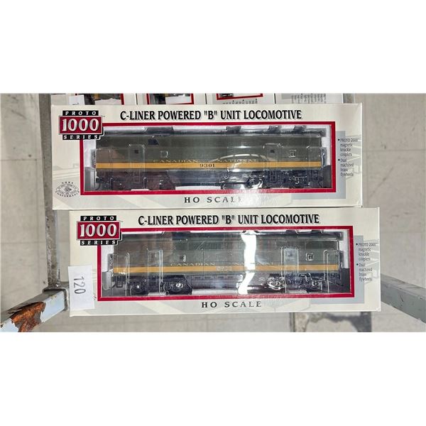 (8) PROTO 1000 SERIES C-LINER POWERED  B  UNIT LOCOMOTIVE HO SCALE MODEL TRAINS