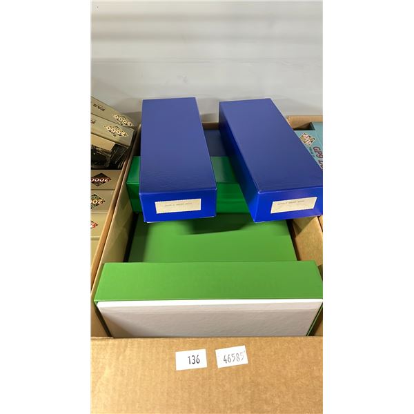 BOX OF ASSORTED OVERLAND MODELS HO SCALE MODEL TRAINS
