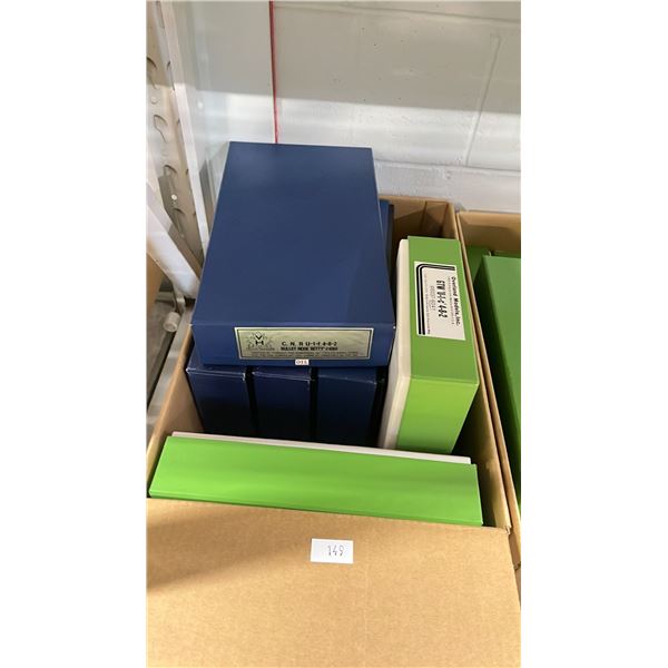 BOX OF ASSORTED OVERLAND MODELS & CANADIAN NATIONAL RAILWAY HO SCALE MODEL TRAINS