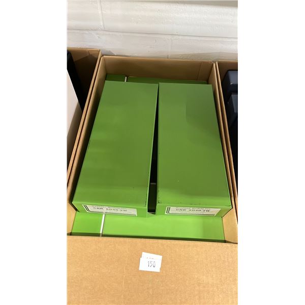 BOX OF ASSORTED OVERLAND MODELS HO SCALE MODEL TRAINS