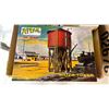 Image 4 : BOX OF ASSORTED ATLAS HO SCALE MODEL TRAINS & MODEL TRAIN SCENIC ACCESSORIES