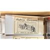 Image 6 : BOX OF ASSORTED ATHEARNS MINIATURE MODEL TRAINS, ASSORTED DECORATIVE VEHICLES, LANDSCAPE BACKDROPS,