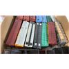 Image 8 : BOX OF ASSORTED UNBOXED HO SCALE MODEL TRAINS & BOX OF JUNECO SCALE MODELS CUT STONE