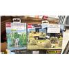 Image 2 : BOX OF MODEL TRAIN SCENERY/LANDSCAPE ACCESSORIES & BOX OF WIRE