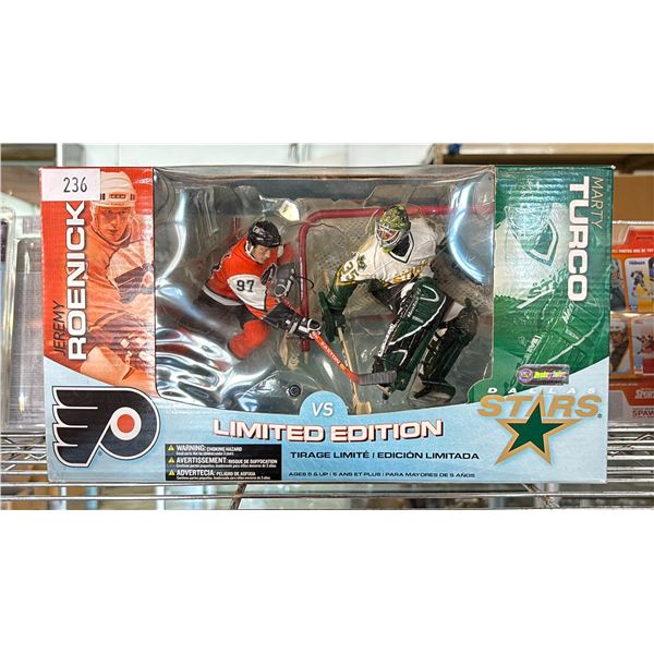 LIMITED EDITION JEREMY ROENICK VS MARTY TURCO ACTION FIGURES