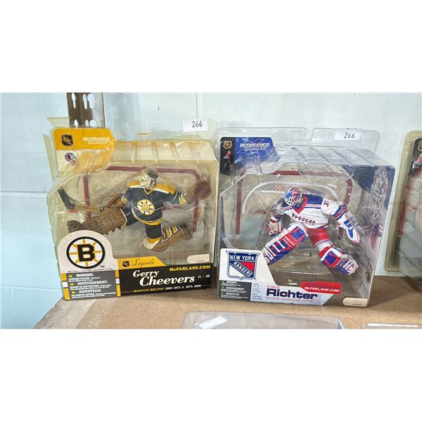 NHL ACTION FIGURES - MIKE RICHTER & GERRY CHEEVERS