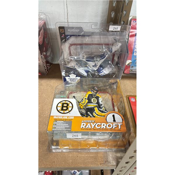 NHL ACTION FIGURES - ANDREW RAYCROFT & ED BELFOUR