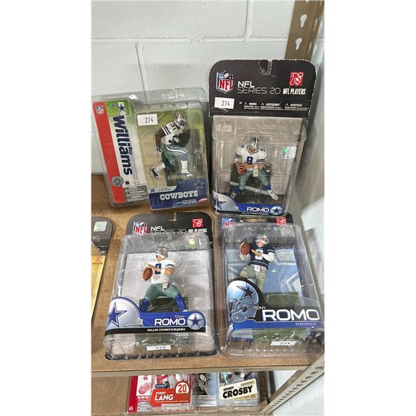 NFL ACTION FIGURES - ROY WILLIAMS & TONY ROMO