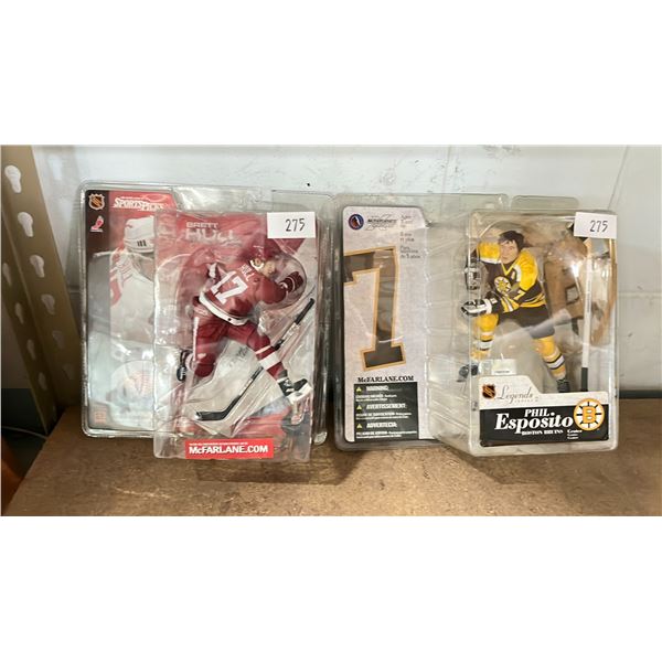 NHL ACTION FIGURES - PHIL ESPOSITO & BRETT HULL