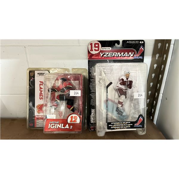 NHL ACTION FIGURES - JAROME IGINLA & STEVE YZERMAN