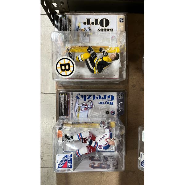 NHL ACTION FIGURES - BOBBY ORR & WAYNE GRETZKY