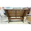 Image 2 : WOODEN BENCH - APPROX. 57"W X 28"D X 38"H