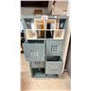 Image 2 : BLUE 8 SECTION STORAGE SHELF - APPROX. 30"W X 15.5"D X 58"H