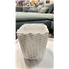 Image 2 : TWO WHITE TABLE TRAYS & A WHITE WASTE RECEPTACLE