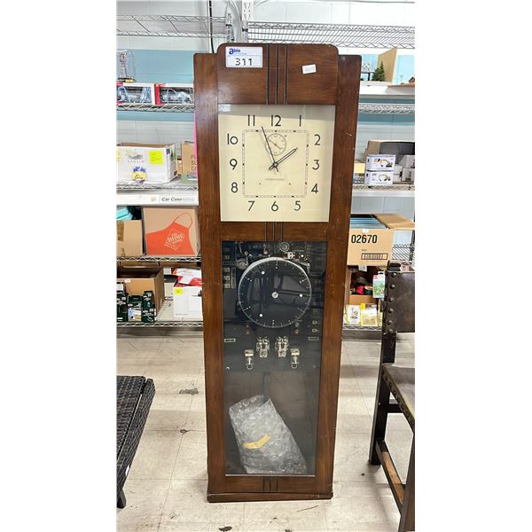 VINTAGE INTERNATIONAL 63"H CLOCK