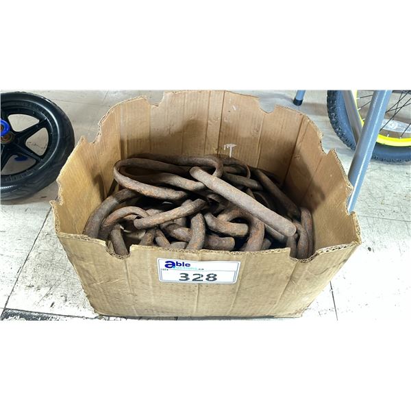 BOX OF  HEAVY DUTY ANCHOR CHAIN