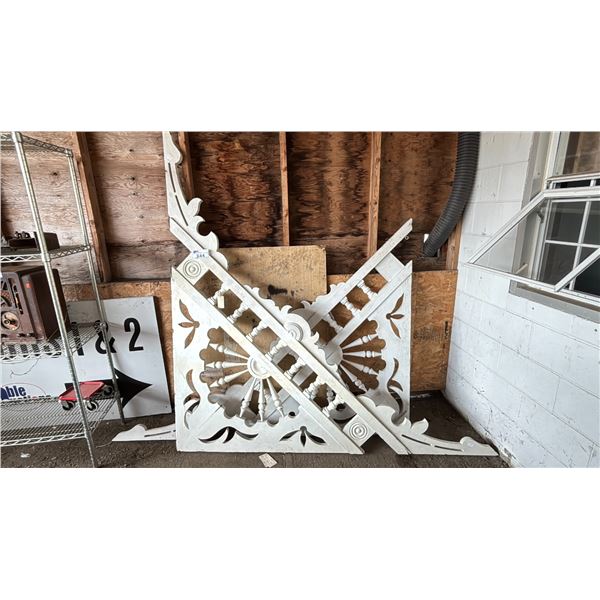 LARGE WOODEN DECORATIVE PANELS - APPROX. 80" X 80"H