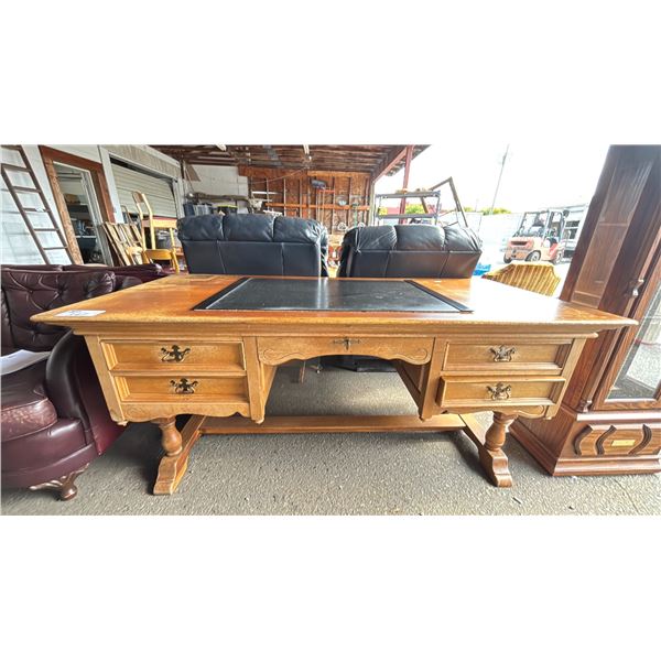 WOODEN 5 DRAWER DRAFTING TABLE - APPROX. 71"W X 31.5"D X 31"H