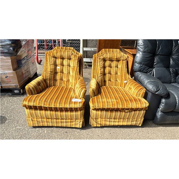 STRIPPED PATTERN CHAIRS