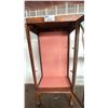 Image 4 : WOODEN FRAME GLASS DOOR STORAGE CABINET