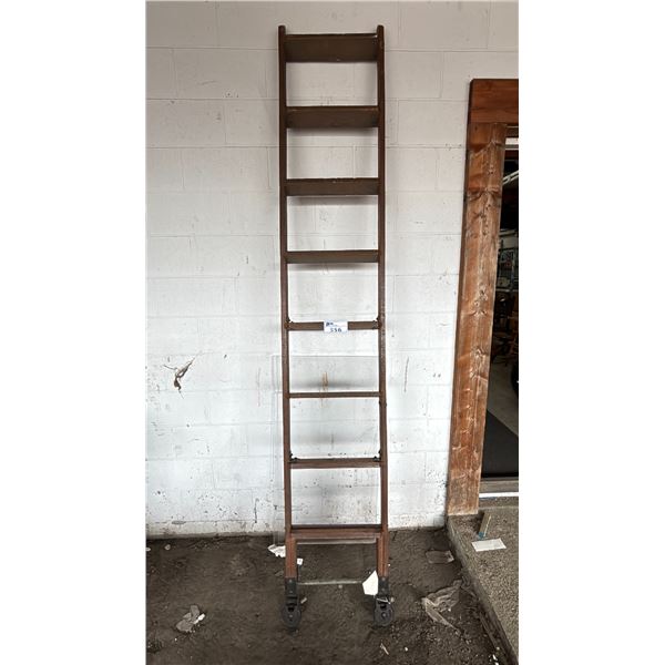 WOODEN LADDER - APPROX. 106"H