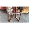 Image 2 : DARK WOODEN SWIVEL STOOL