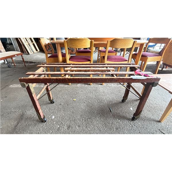 WOODEN MOBILE BENCH