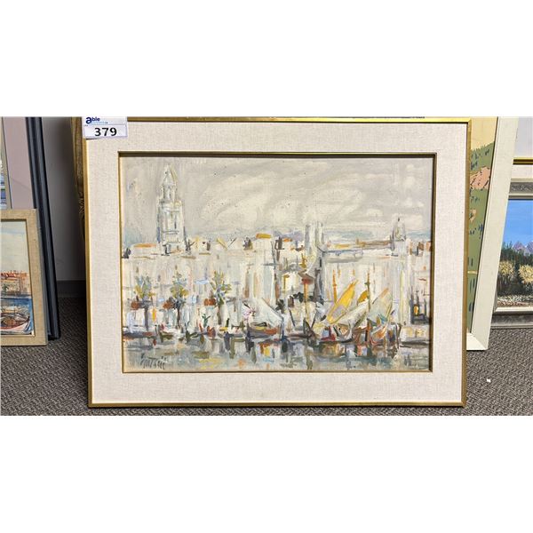 FRAMED & MATTED SIGNED PAINTING