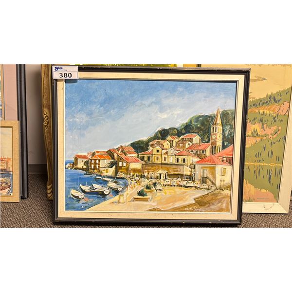 FRAMED 1987 PAINTING BY VIS-KUT/VLADO