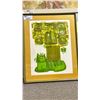 Image 1 : FRAMED PRINT "FLOWER CAT" PENCIL SIGNED "WEIDMAN"
