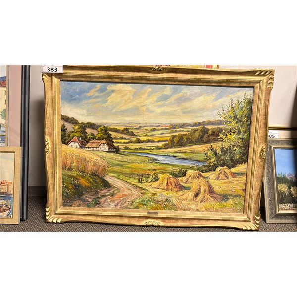 FRAMED PAINTING BY HERLUF TINGKAER