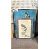 Image 1 : FRAMED PAINTING & FRAMED PEN & INK