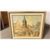 Image 3 : FRAMED LITHOGRAPH & 2 FRAMED PAINTINGS: SIGNED