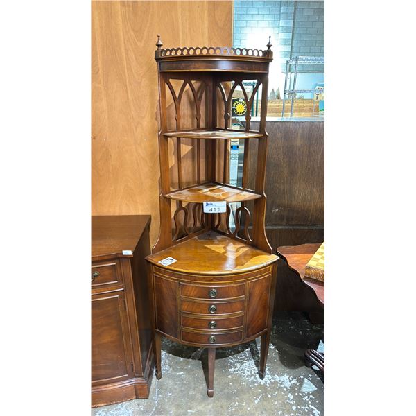 4 TIER 4 DRAWER 68 H CORNER SHELF
