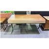 Image 1 : MID CENTURY ROLL TOP DESK - APPROX. 64"W X 32"D X 32"H