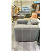 Image 3 : GREY ARMCHAIR WITH PULL OUT OTTOMAN