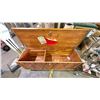 Image 2 : THE HONDERICH FURNITURE READ SEAL CEDAR CHEST ON CASTORS  *MADE IN CANADA* - APPROX. 57.5"W