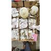 Image 1 : PALLET OF GLASSWARE, ANTIQUE LIGHTING, CASSEROLE DISHES, BOOKS & MORE *MUST TAKE ALL ON PALLET*