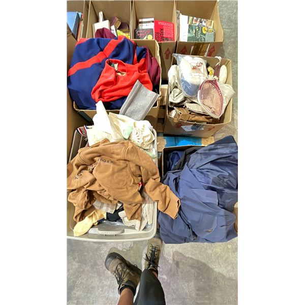 PALLET OF CLOTHING, WOMENS SHOES, SLIPPERS, PURSE & MORE *MUST TAKE ALL ON PALLET*