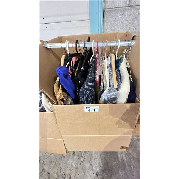 WARDROBE BOX OF CLOTHING