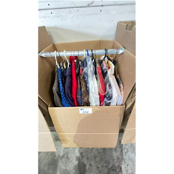 WARDROBE BOX OF CLOTHING