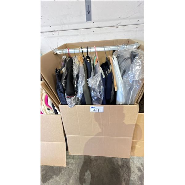 WARDROBE BOX OF CLOTHING