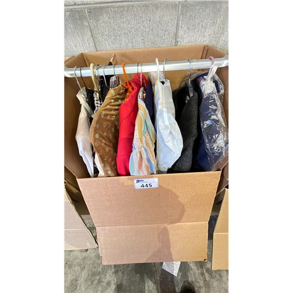 WARDROBE BOX OF CLOTHING