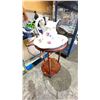 Image 1 : ANTIQUE WASH STAND WITH PORCELAIN PITCHER & BASIN