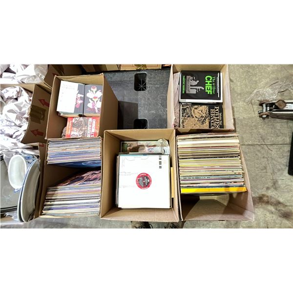 PALLET OF ASSORTED RECORDS & BOOKS *MUST TAKE ALL ON PALLET*