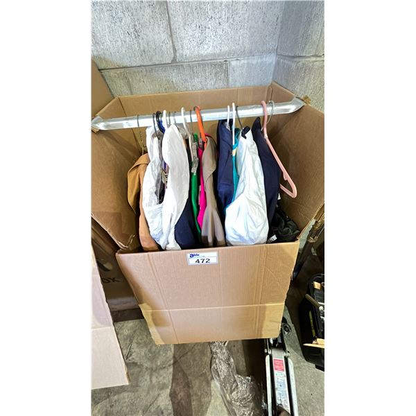 WARDROBE BOX OF CLOTHING