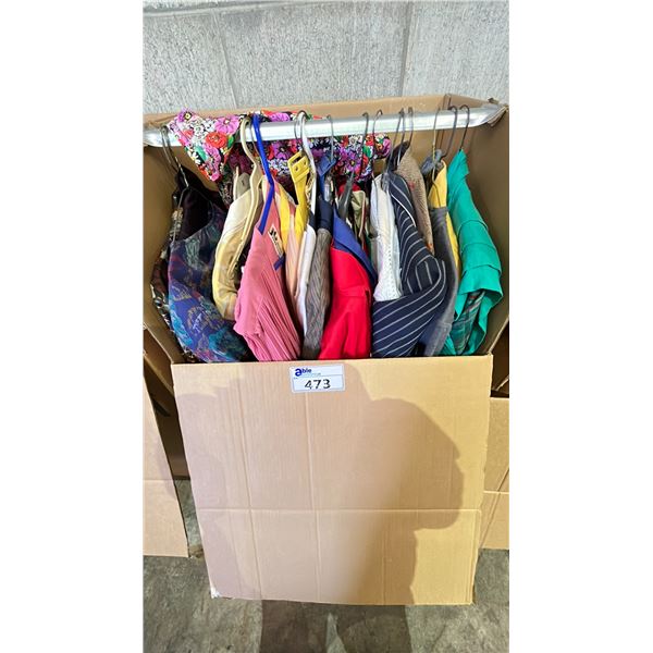 WARDROBE BOX OF CLOTHING