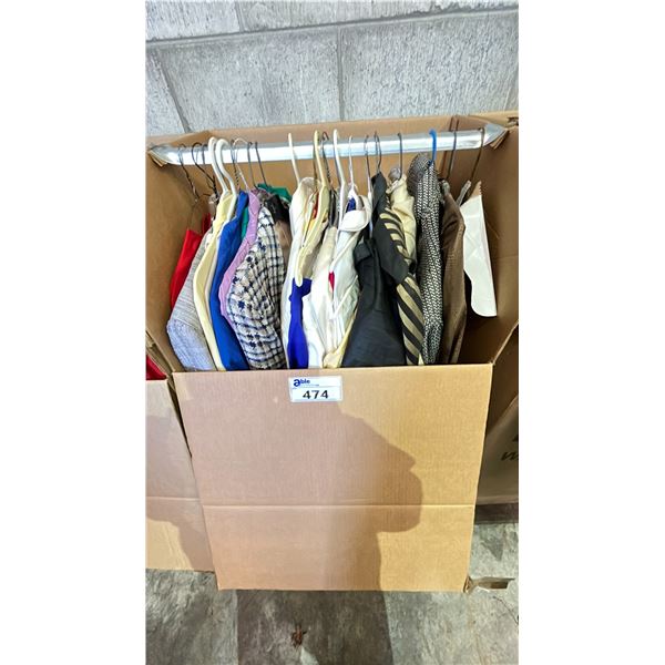 WARDROBE BOX OF CLOTHING